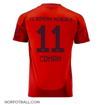 Billige Fotballdrakt Bayern Munich Kingsley Coman #11 Replika Hjemmedrakt 2024-25 Kortermet